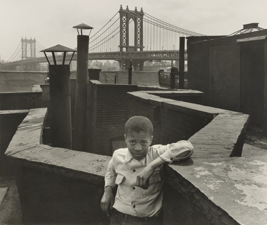 © Walter Rosenblum, Boy on Roof, Pitt Street, New York, 38