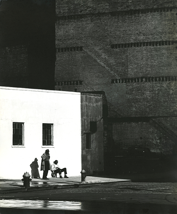 © Erik Falkensteen, Two Men and a Shadow, Lower Manhattan near the Hudson River