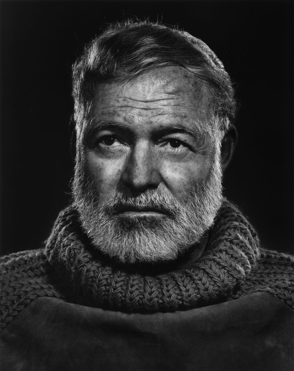 Ernest Hemingway, Cuba 1957, by Yousuf Karsh
