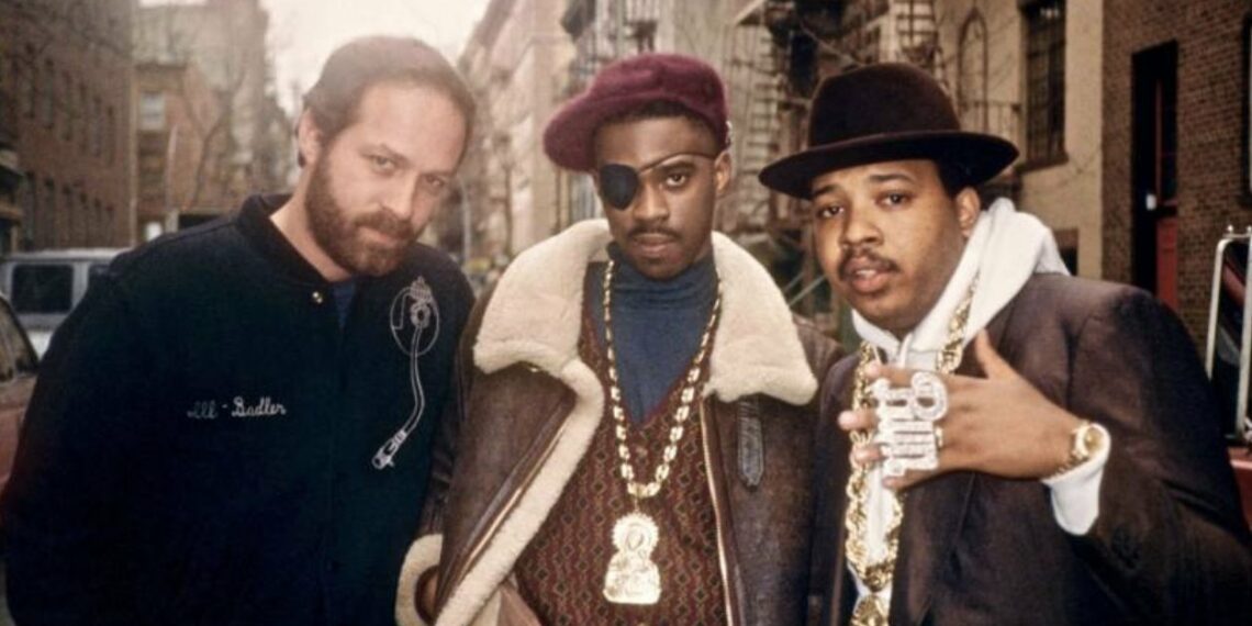 Bill Adler, Slick Rick and Run | Photography by Ricky Powell