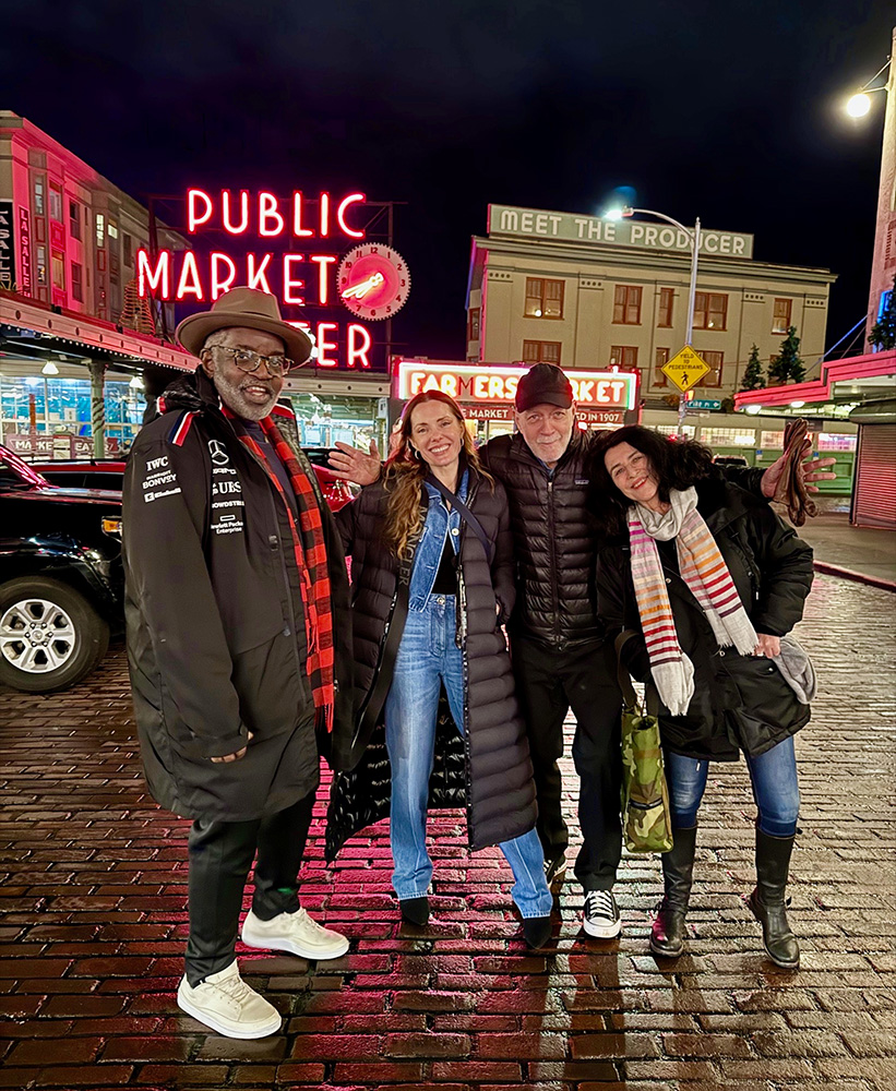 Fab 5 Freddy, Vikki Tobak, Bill Adler, and Janette Beckman | Photography by Joe Conzo