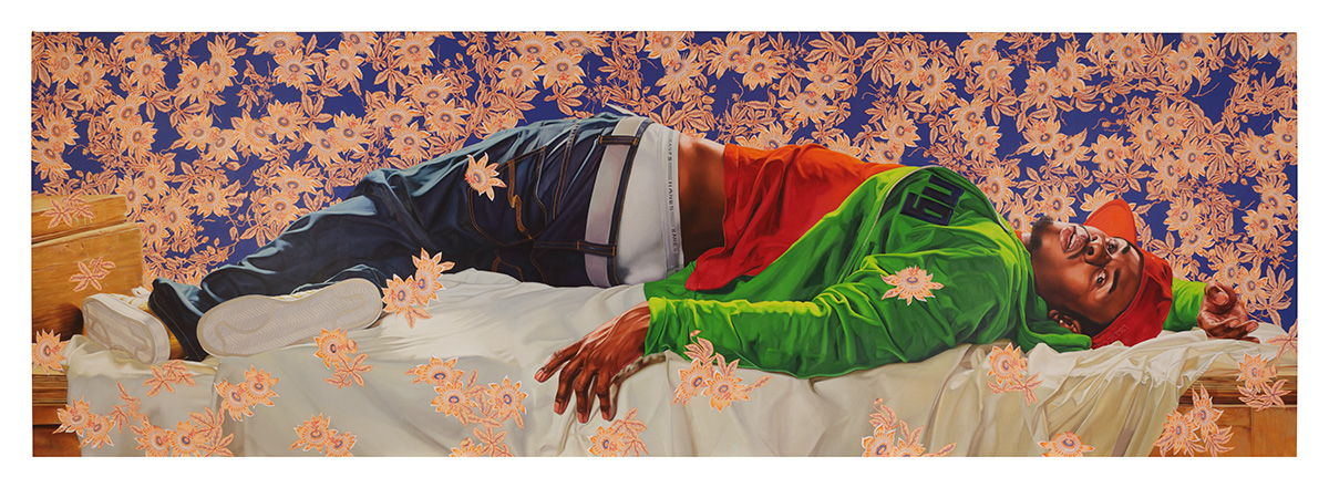 Kehinde Wiley, American, born 1977 Femme piquée par un serpent2008 Oil on canvas