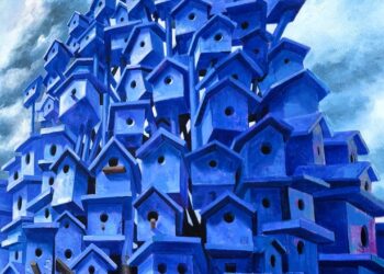 The Blue Tower of Birdhouses: A Conversation with Kerry R. Thompson at The Armory Show