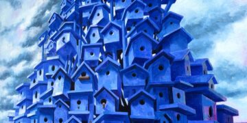 The Blue Tower of Birdhouses: A Conversation with Kerry R. Thompson at The Armory Show