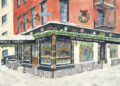 "Snowy Day at Pete's" by local artist B. Courtian