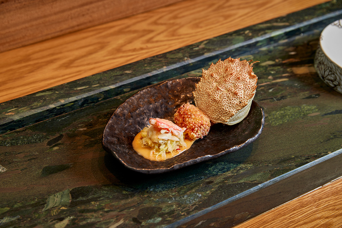 Kegani, hairy horse crab from Hokkaido