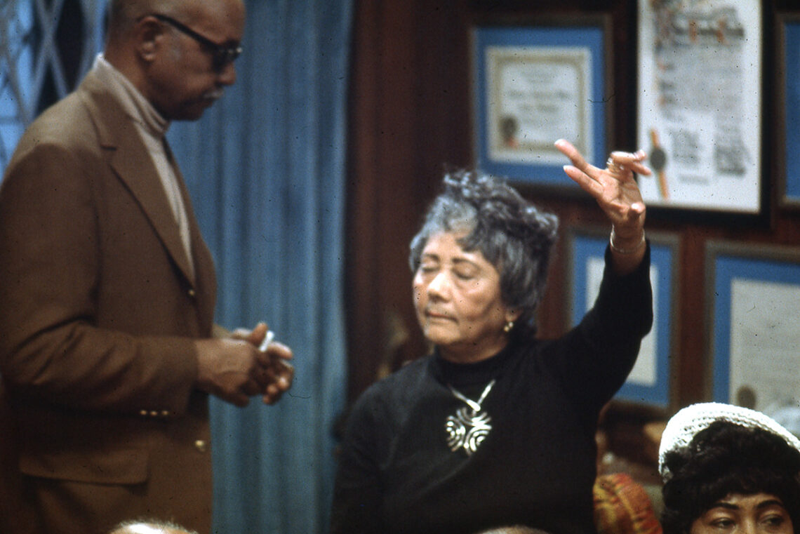 Abram Hill and Ida Mae Cullen in ONCE UPON A TIME IN HARLEM Courtesy of NEON