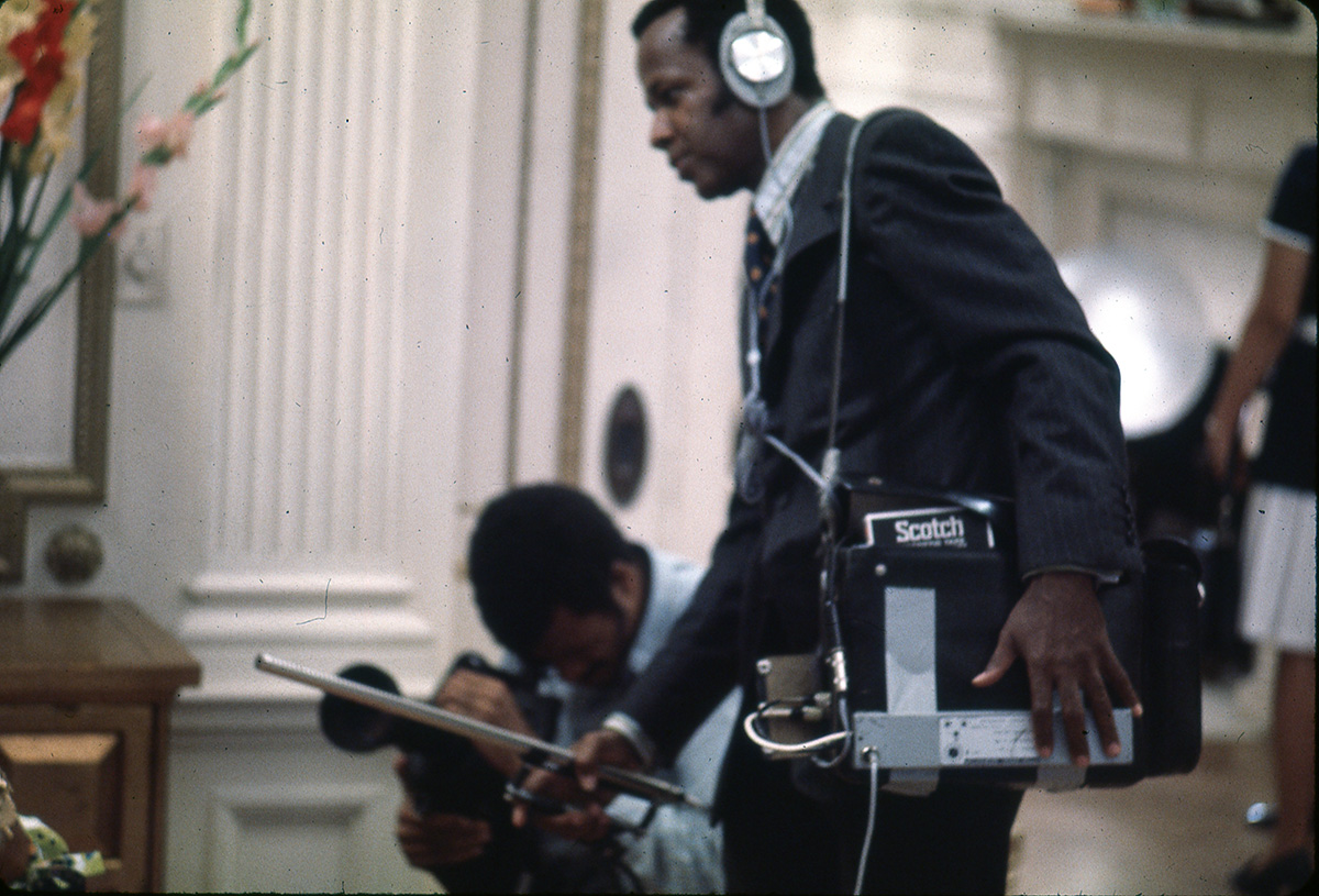 William Greaves on the set of ONCE UPON A TIME IN HARLEM Courtesy of NEON